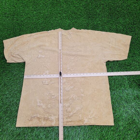 Vintage 90s Native-American Spiritual Shirt 2XL 25x30 Brown - Picture 3 of 14